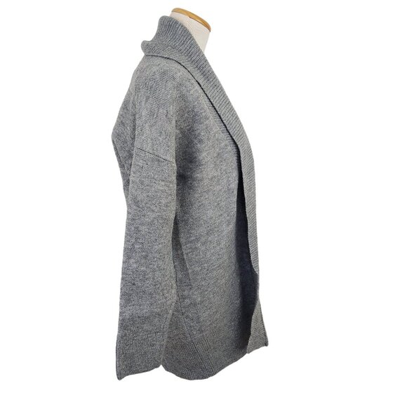 Time and Tru Sweater Women's Small 4-6 Cardigan Long Sleeve Open Front Knit Gray - Picture 2 of 8
